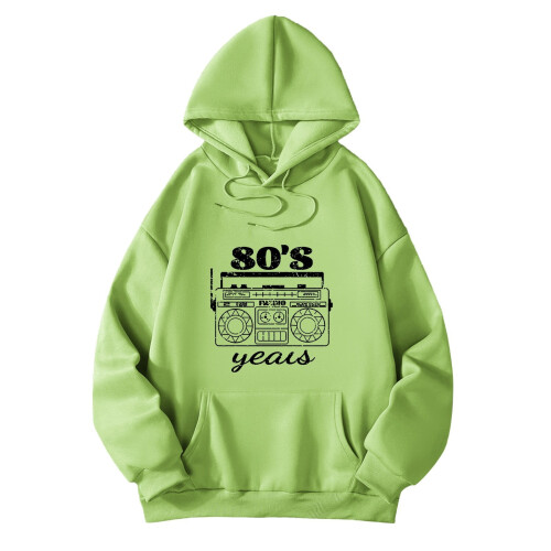 Women's Casual Hoodie Oversized Printed Sweatshirt