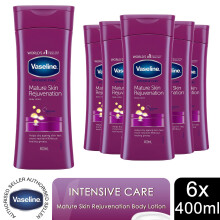 Vaseline Body Lotion Mature Skin Rejuvenation Intensive Care 400ml, 6 Pack
