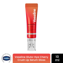 Vaseline Gluta-Hya Lip Serum Gloss Cherry Crush Hydrating Moisture Care, 10ml