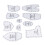 Memory Bear Template Ruler Set Acrylic 12 pcs 1