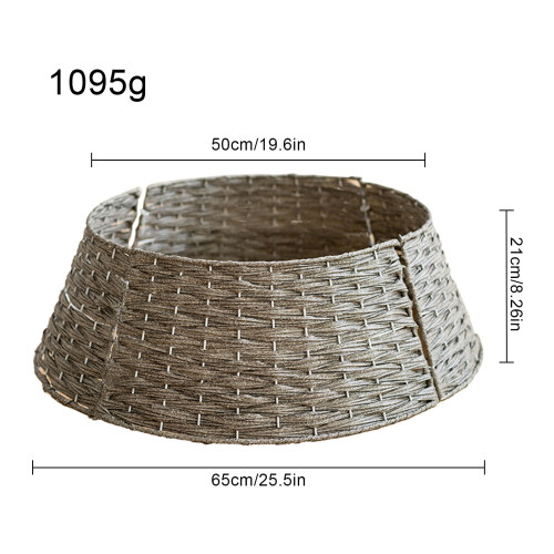 Rattan Christmas Tree Skirt Stand Base Cover 1
