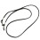 Black PU Leather Eyeglasses Chain with Non-slip Ends 8