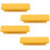 Drawer Knobs Wooden Yellow Trapezoid 4 pcs 64 mm 1
