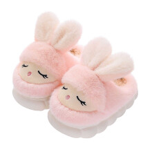 Girls Winter Slippers Cozy Soft Sole Cartoon Design for