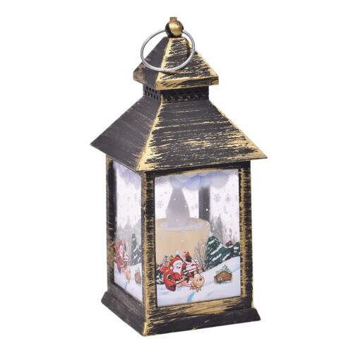 LED Christmas Lantern Santa Snowman Battery Operated 1