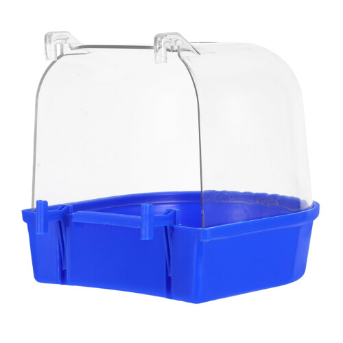 HOMEMAXS Parrot Bath Tub for Parakeets Blue 1