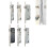Stainless Steel Frame Lock Door Hardware 2 pcs 2