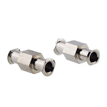 20 St Koppling Luer Sprutkontakt Metall Dubbla Leder Luer Lock Adapter Koppling för Pneumatiska Delar