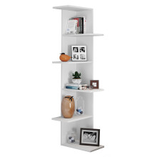 (Matt, Wood) Wooden Wall Rack Corner Shelf Balos XL