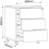 (Chipboard, White) Office Roller Container Salia 3 Drawer 16