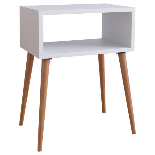 (Matt, Modern/Contemporary) Wooden side table bedside table Singol M 1
