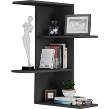 (Matt, Wood) Wood Wall Rack Corner Shelf Shelf Balos