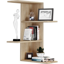 (Matt, Wood) Wood Wall Rack Corner Shelf Shelf Balos