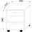 (Chipboard, Black) Wooden Roller Container Drawer Salda 3