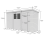 12x4 Pent Composite Shed Tanalised (Single Door, With Windows) 4