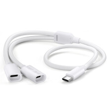 Câble d'extension d'alimentation USB C pour les-Blanc 0,4 mètres