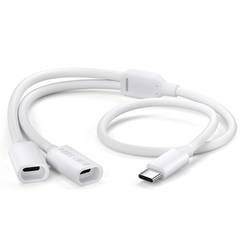 Câble d'extension d'alimentation USB C pour les-Blanc 0,4 mètres