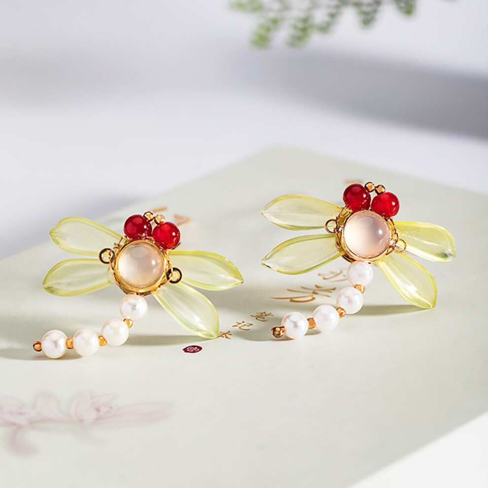 Roc-Electron Elegant Chinese Pearl Hair Sticks, Versatile Barrettes