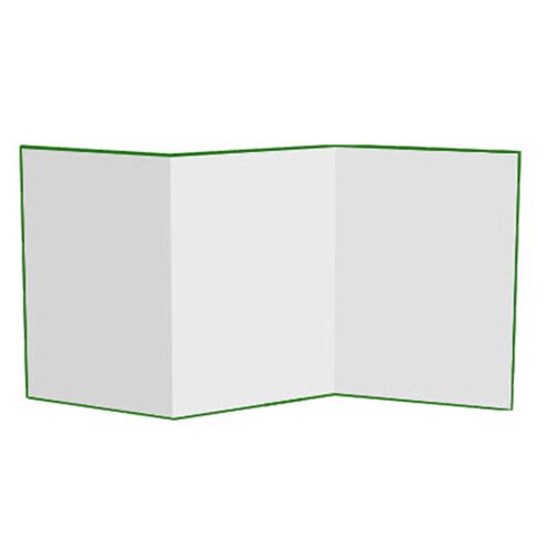 A3 Size Foldable Board Featuring Double Color Green and White