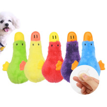 Dog Plush Squeaky Chew Toy White Duck Style