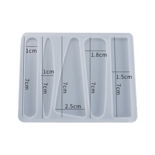 Handmade Crystal Epoxy Resin Mold for Hair Pins