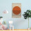 Bauhaus Exhibition Canvas Poster Orange Circle Design 2