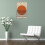 Bauhaus Exhibition Canvas Poster Orange Circle Design 3
