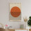 Bauhaus Exhibition Canvas Poster Orange Circle Design 6
