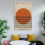Bauhaus Exhibition Canvas Poster Orange Circle Design 4