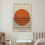 Bauhaus Exhibition Canvas Poster Orange Circle Design 5