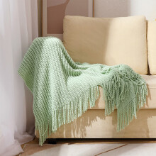Knitted Throw Blanket with Fringe 5068 inch