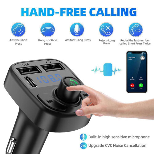 Bluetooth Car Transmitter with USB Charger and MP3 1
