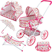 Baby Doll Stroller Playset Pink