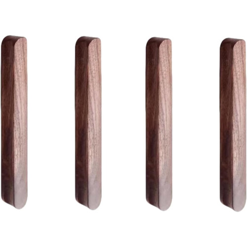 Drawer Knobs Black Walnut Log 4 pcs 192 mm Hole Distance