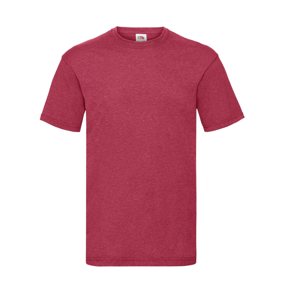 Fruit Of The Loom (L, Vintage Heather Red) Mens Valueweight T-Shirt