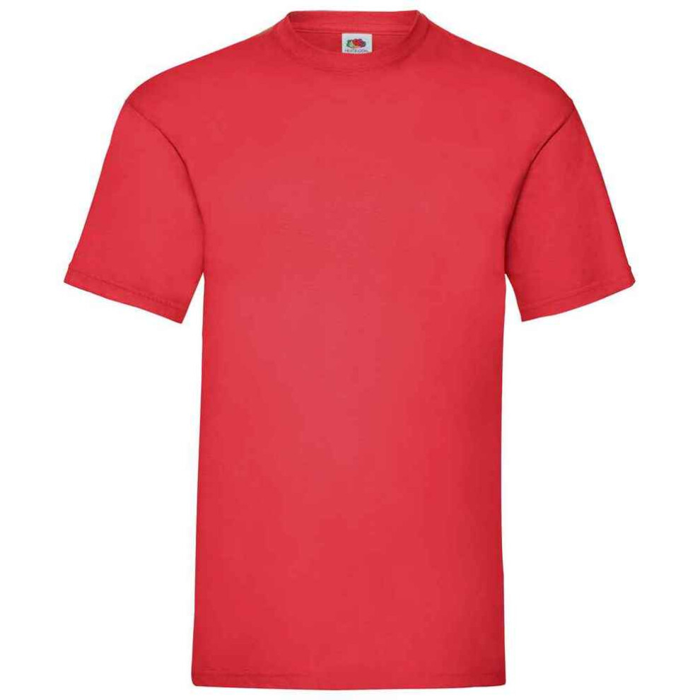 Fruit Of The Loom (S, Red) Mens Valueweight T-Shirt