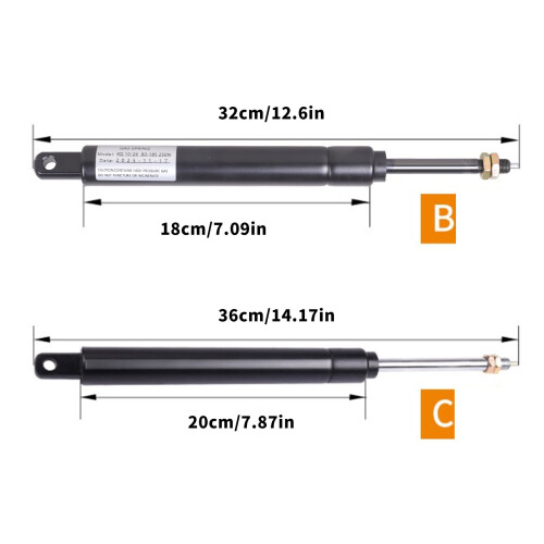 Hydraulic Gas Spring Strut Lift Support for Reclining-Section B 1