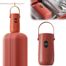 Portable Clothes Dryer Electric Foldable Quiet Red