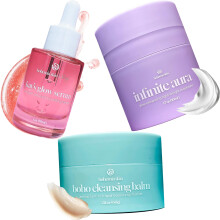 Bohemia Skin Kays Glow Serum + Infinite Aura Moisturizer + Boho Cleansing Balm - Oxygen-Infused THDA Vitamin C with Gentle AHA for Face and neck | Hyd