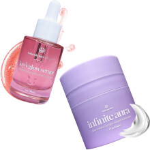 Bohemia Skin Kays Glow Serum + Infinite Aura Moisturizer - Oxygen-Infused THDA Vitamin C with Gentle AHA for Face and neck | Hydrates, Soothes and Bri
