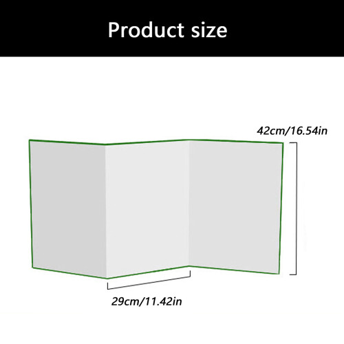 A3 Size Foldable Board Featuring Double Color Green and White 2