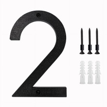 Modern Matte Black 3D House Numbers 5 inch