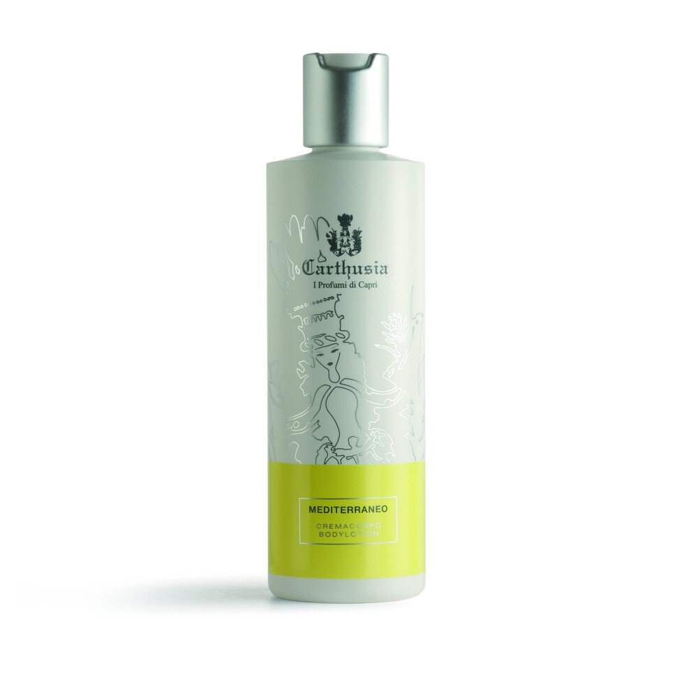 Carthusia I Profumi Di Capri Green/Cream/Red Mediterraneo Body Lotion 250 Ml - Image 2