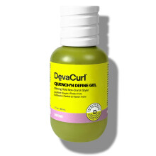 DevaCurl Quench'n Define Gel Sterke Houding Non-Crunch Styler, 3 Oz | Tot 7 Dagen | Vergrendelt & Hydrateert Krullen | Verbetert Glans