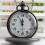 Arabic Number Analog Quartz Pocket Watch Round Dial 4