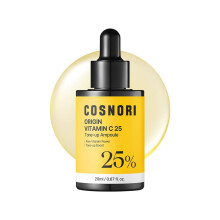 COSNORI Origin Vitamin C 25% Tone-Up Ampoule | High-Potency Vitamin C Serum for Dark Spots & Even Skin Tone, Intensive Night Serum for Firm & Smooth-L