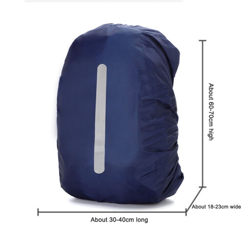 Waterproof Backpack Cover Dark Blue 60L 2