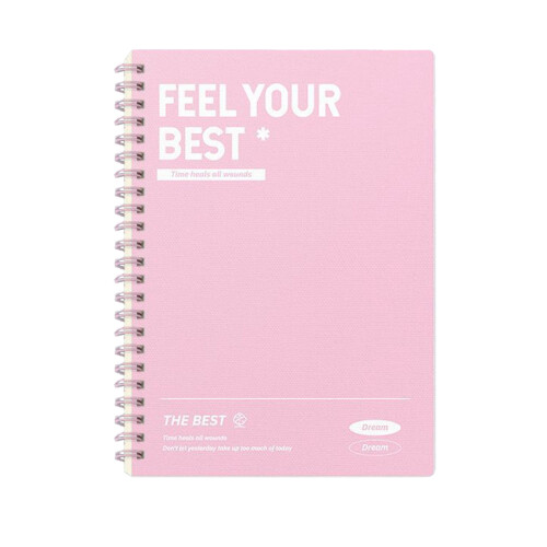 B5 Thickened Coil Notebook Unruled 120gsm Colorful Plastic