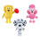 Bluey Bluey Amici 3 Pack Plush, 16-23 cm Giocattoli in Peluche (Lucky, Chloe e Coco) 1