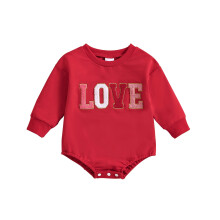 Baby Bodysuits Long Sleeve Letter Embroidery Rompers